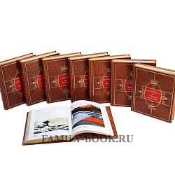Подарочные книги Большая История Искусства в 16-ти томах подарочное издание в коже