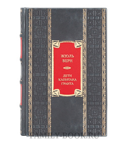 Подарочная книга Жюль Верн Дети капитана Гранта  подарочное издание в коже