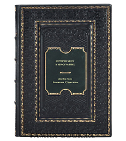 Книга История мира в инфографике подарочное издание в коже