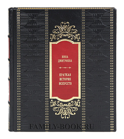 Элитная книга Краткая история искусств Нина Дмитриева подарочное издание в коже