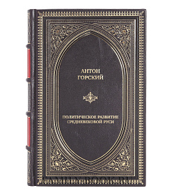 Коллекционная книга Политическое развитие Средневековой Руси подарочное издание в коже