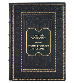 Элитная книга Евгений Водолазкин Краткая история Цивилизации подарочное издание в коже