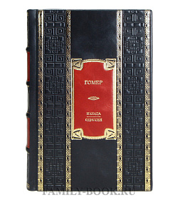 Коллекционная книга Гомер Илиада. Одиссея подарочное издание в коже