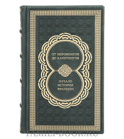 Элитная книга От Меровингов до Капетингов. Начало истории Франции подарочное издание в коже