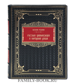 Подарочная книга Василий Розанов Русская цивилизация и народная душа подарочное издание в коже