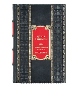 Коллекционная книга Данте Алигьери Божественная Комедия. Новая Жизнь  подарочное издание в коже