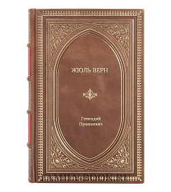 Книга Жизнь замечательных людей Жюль Верн подарочное издание в коже