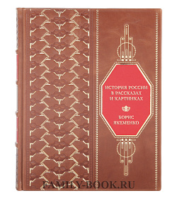Подарочная книга История России в рассказах и картинках Борис Якеменко подарочное издание в коже