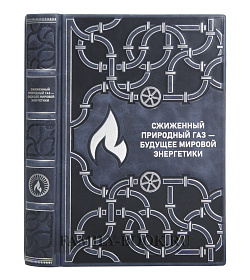 Подарочное издание книги Сжиженный природный газ — будущее мировой энергетики подарочное издание в коже