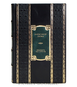 Эксклюзивная книга Александр Дюма Двадцать лет спустя подарочное издание в коже