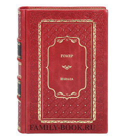 Подарочная книга Гомер Илиада. Одиссея подарочное издание в коже