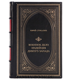 Элитная книга Юрий Стукалин Военное дело индейцев Дикого Запада. Самая полная энциклопедия подарочное издание в коже