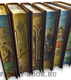 Подарочные книги Вебер Георг. Всеобщая История в 15 томах. Антиквариат подарочное издание в коже