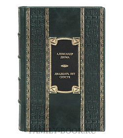 Коллекционная книга Александр Дюма Двадцать лет спустя  подарочное издание в коже