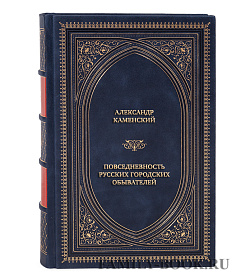 Подарочная книга Александр Каменский Повседневность русских городских обывателей. Исторические анекдоты из провинциальной жизни XVIII век подарочное издание в коже
