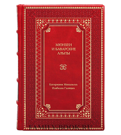 Книга Мюнхен и Баварские Альпы. Путеводитель подарочное издание в коже