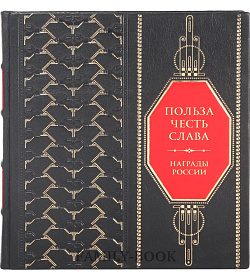 Подарочная книга Польза. Честь. Слава. Награды России подарочное издание в коже