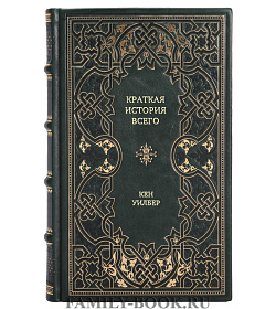 Книга Краткая история всего Кен Уилбер подарочное издание в коже