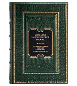 Элитная книга Стратегия макрорегионов России. Методологические подходы, приоритеты и пути реализации подарочное издание в коже