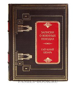 Подарочная книга Записки о военных походах Гай Юлий Цезарь подарочное издание в коже
