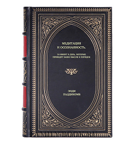 Книга Медитация и осознанность: 10 минут в день, которые приведут ваши мысли в порядок Энди Паддикомб подарочное издание в коже