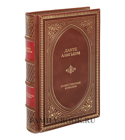 Коллекционная книга Данте Алигьери Божественная Комедия подарочное издание в коже
